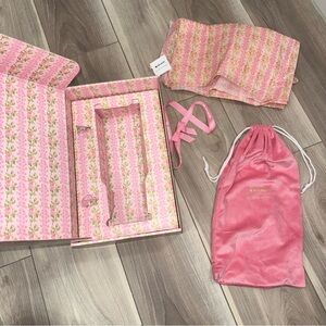 LoveShackFancy Pink Floral empty Stanley box Gift Wrap Set